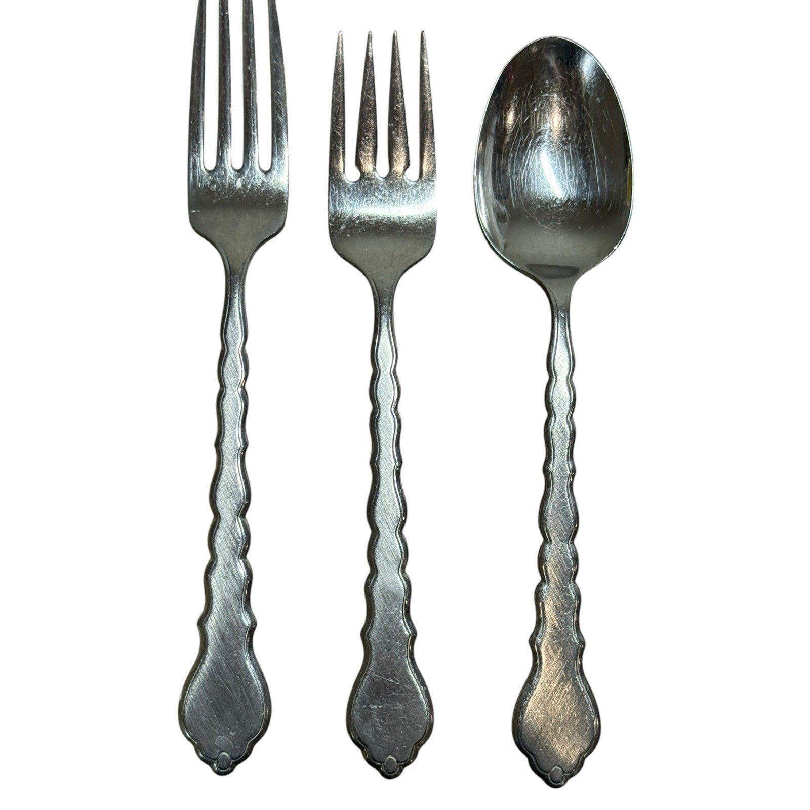 Oneida Community CELLO Burnished Stainless Flatware Replacement 5 Pc Setting