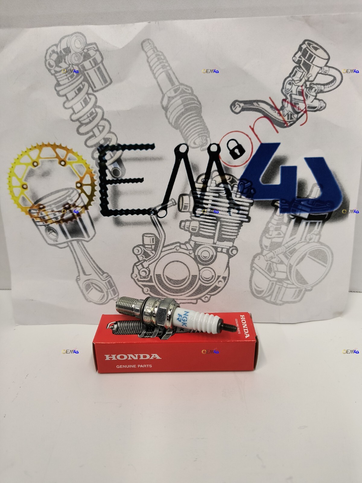 Honda Genuine OEM Spark Plug 05-09 CRF250 R NGK R0409B-8 31911-KRN-731
