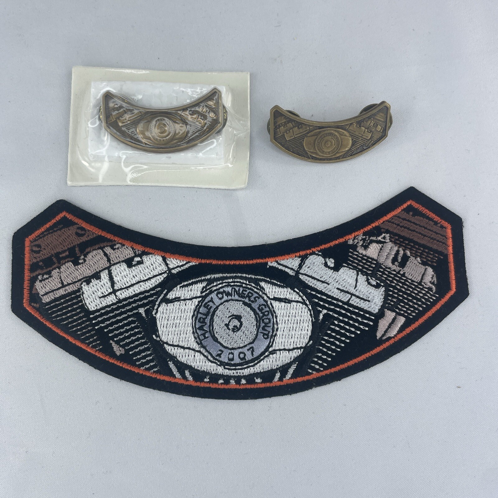 2007 HOG Patch Pin Harley Davidson Owners Group Members Emblem Rocker HD MC NEW!