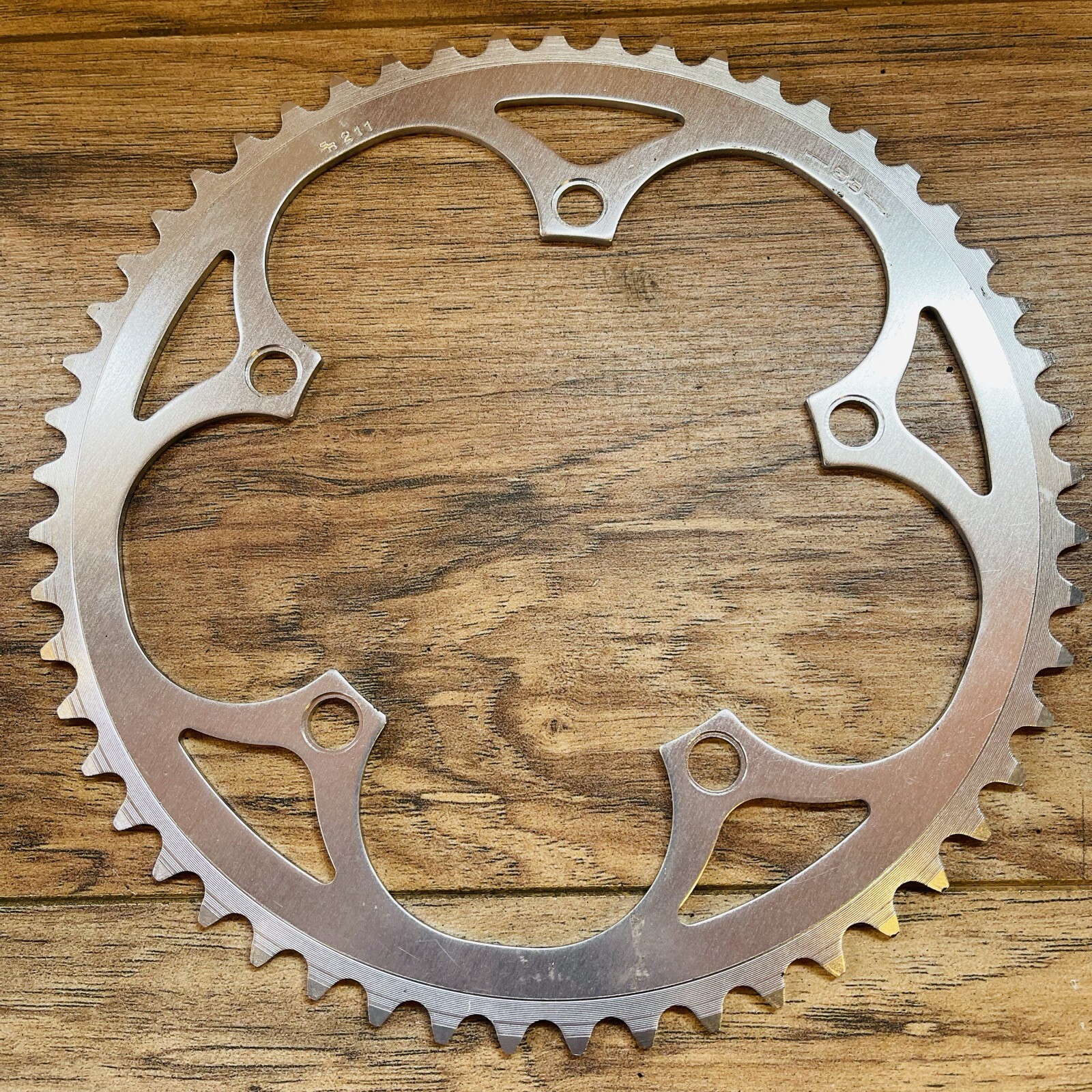 NOS SR Sakae 53 Tooth 130BCD Chainring Silver