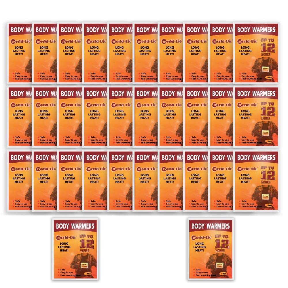 Body Warmers Disposable Adhesive Heat Patch 32Pcs Long Lasting Cold Weather