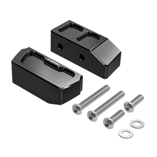 Black Motorcycle Kickstand Lift Block 1" / 2" Fits all sportster models from