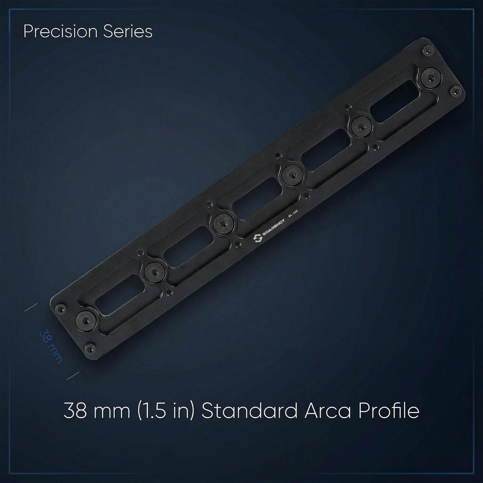 SOARSHOT MLOK Arca Rail Adapter, Quick Release Dovetail Plate Compatible with...