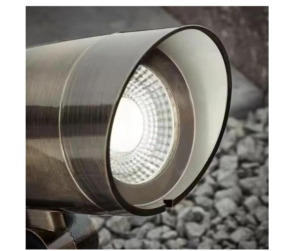 Commercial Electric 350 Lumen Low Voltage GunMetal Brass LED Spotlight