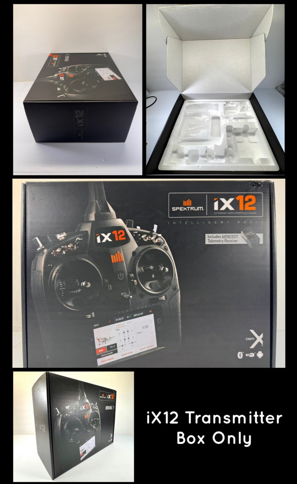 BOX ONLY for Spektrum IX12 12 Channel Transmitter - BOX ONLY w/ Inner Packaging