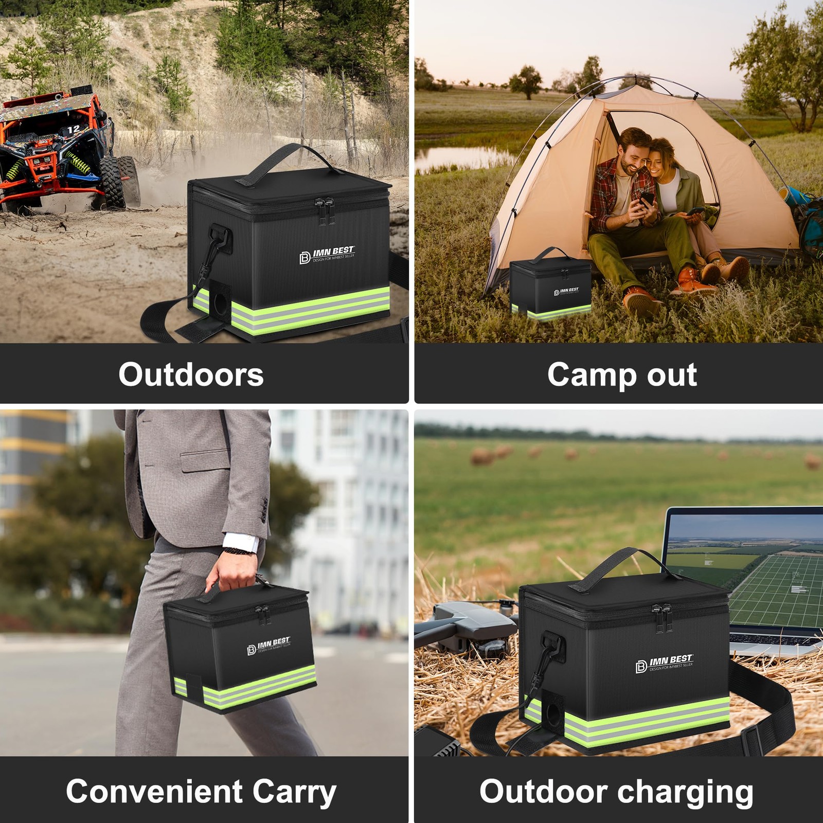 Fireproof Lipo Battery Storage Bag - Large Capacity, Explosion-Proof, Safe