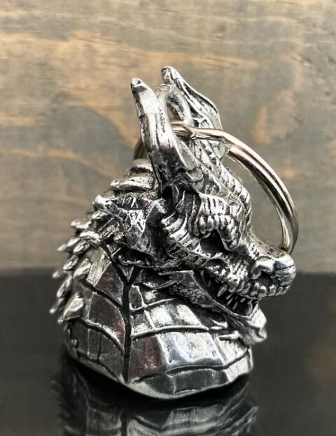 Dragon Head Motorcycle Biker Ride Bell Gremlin Good Luck Gift BB-143 Made in USA