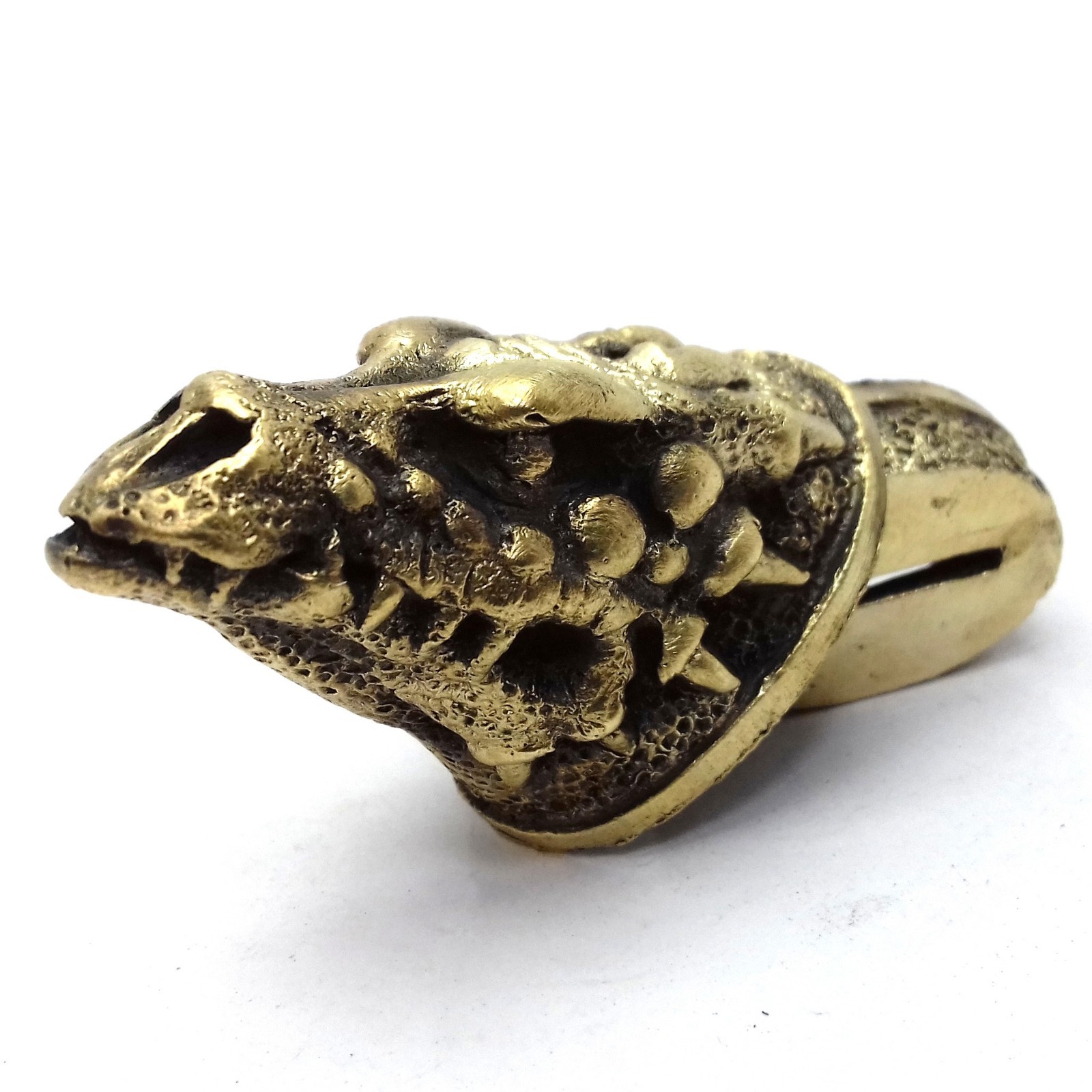 SET DRAGON SOLID BRONZE FINGER GUARD BOLSTER & POMMEL CUSTOM KNIFE MAKING