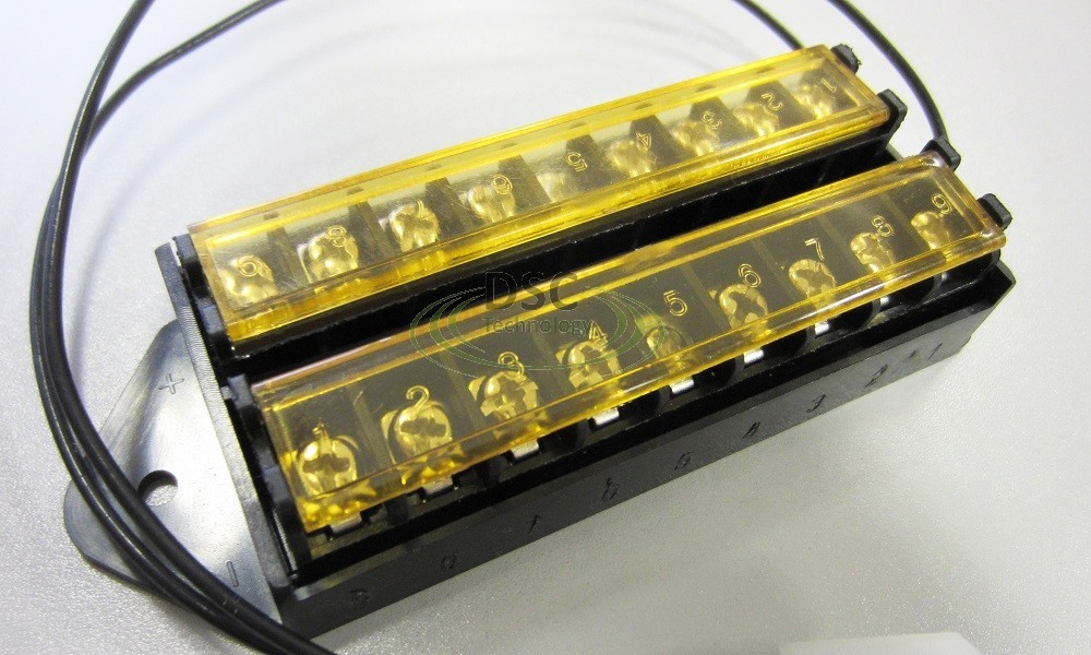 DSC-TB01, Splits 1 Input to 8 Out, 8 Way Terminal Block Bus Bar