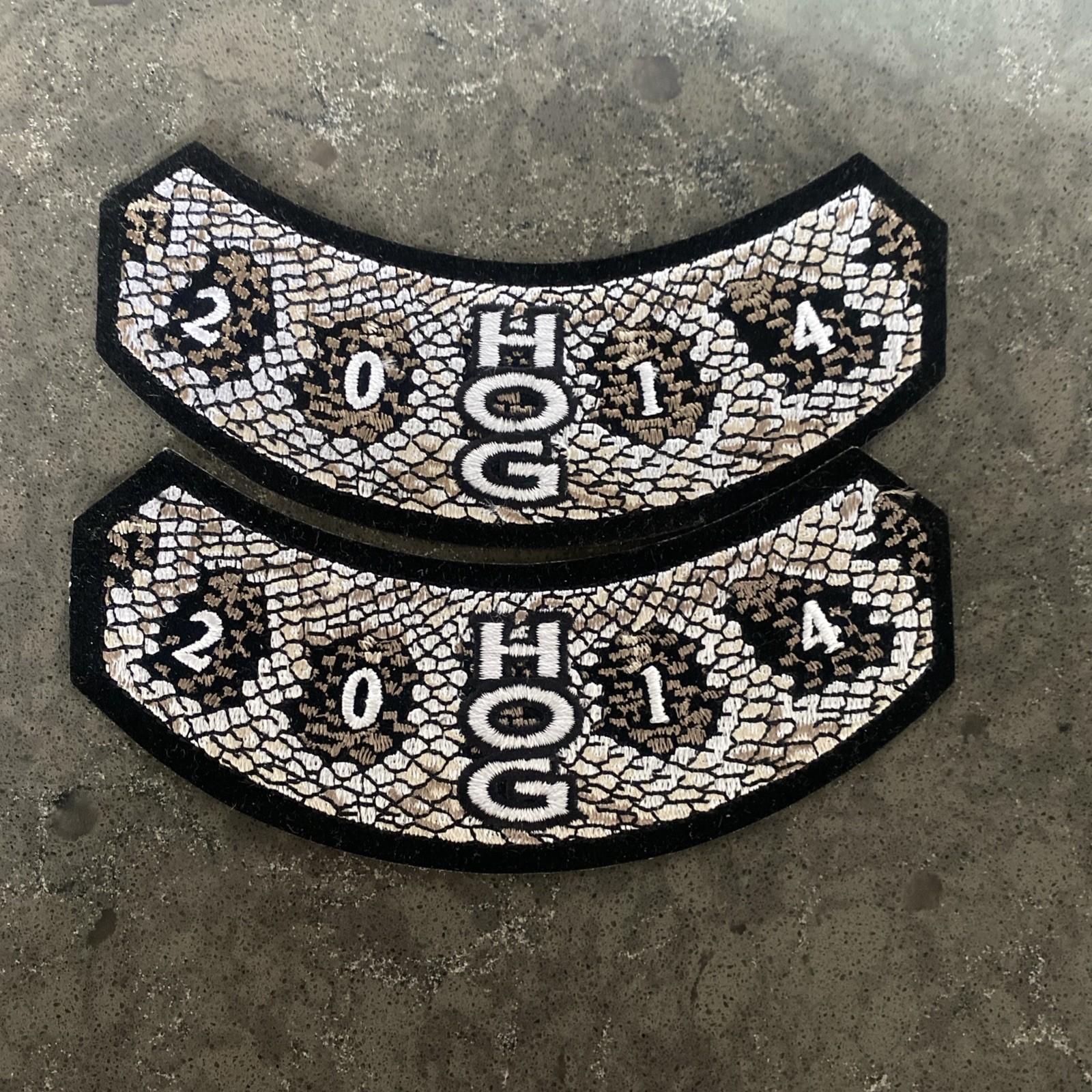 HOG 2014 Patch Harley Davidson Owners Group Members Year SET OF 2 TWO New