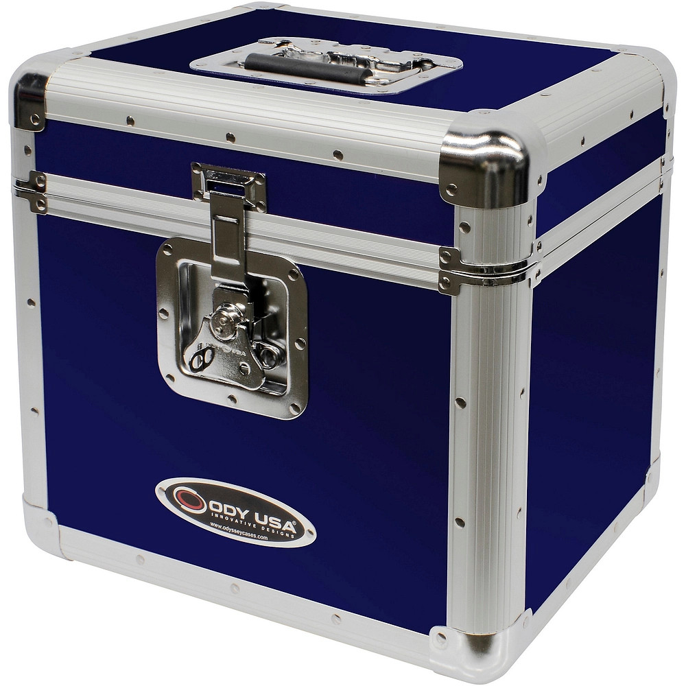 Odyssey KLP2BLU Stackable Record Utility Case for 12" Vinyl Records and LPs