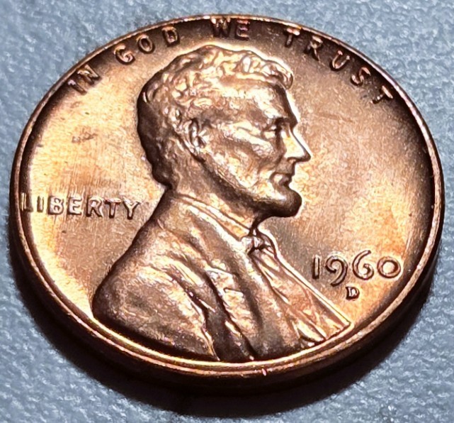 1960 D Lincoln Memorial Cent Uncirculated Free S&H BIN813