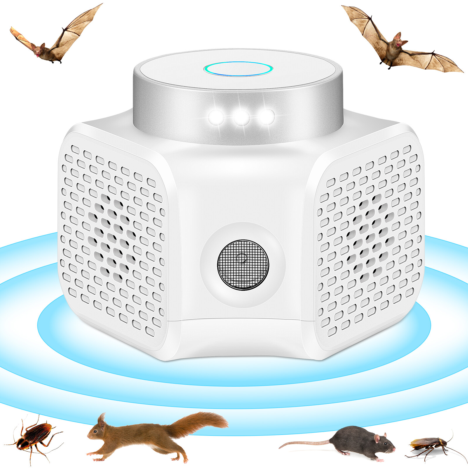 Ultrasonic Mouse Repellent Squirrel Repeller Rodent Detector Rat Deter Stock