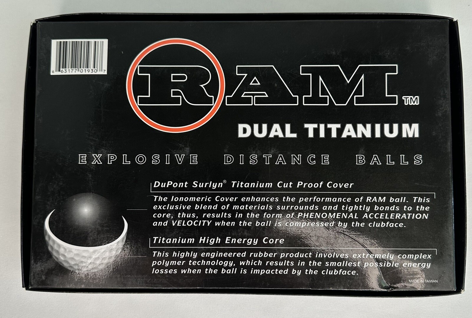 RAM Dual Titanium Explosive Distance Balls 9 Golf Balls
