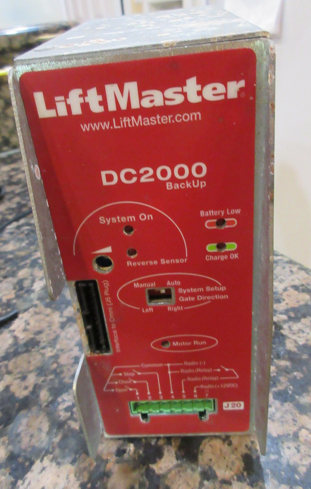 Liftmaster DC2000 Controller with Battery Backup - Controller Only USED NO BATT