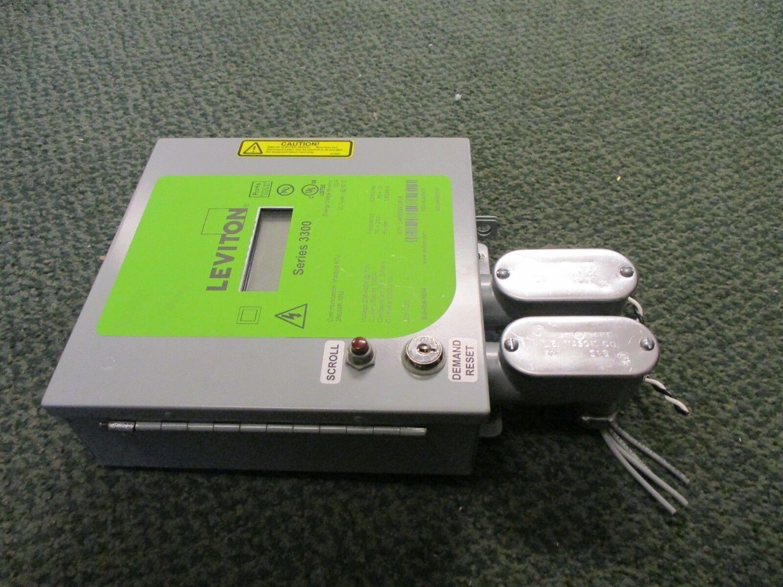 Leviton Series 3300 Meter 3NUMR-16M 208-480V 1600A 3Ph 3w/4w Used