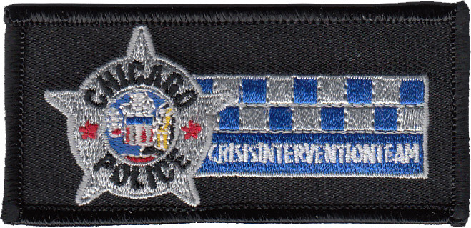 CHICAGO POLICE DEPARTMENT CRISIS INTERVENTION TEAM (CIT) PATCH WITH HOOK & LOOP
