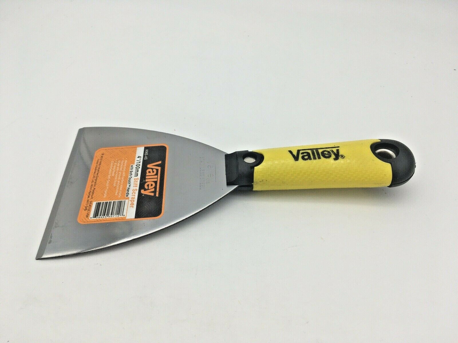 4” Stiff Scraper Soft-Touch Plastic Handle Stainless Steel