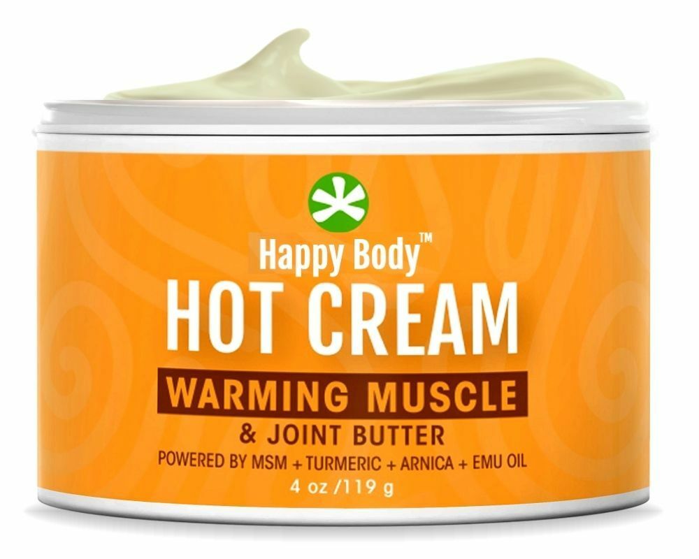 Hot Cream Deep, Soothing, Warming Pain Cream / Muscle & Joint Butter Happy Body
