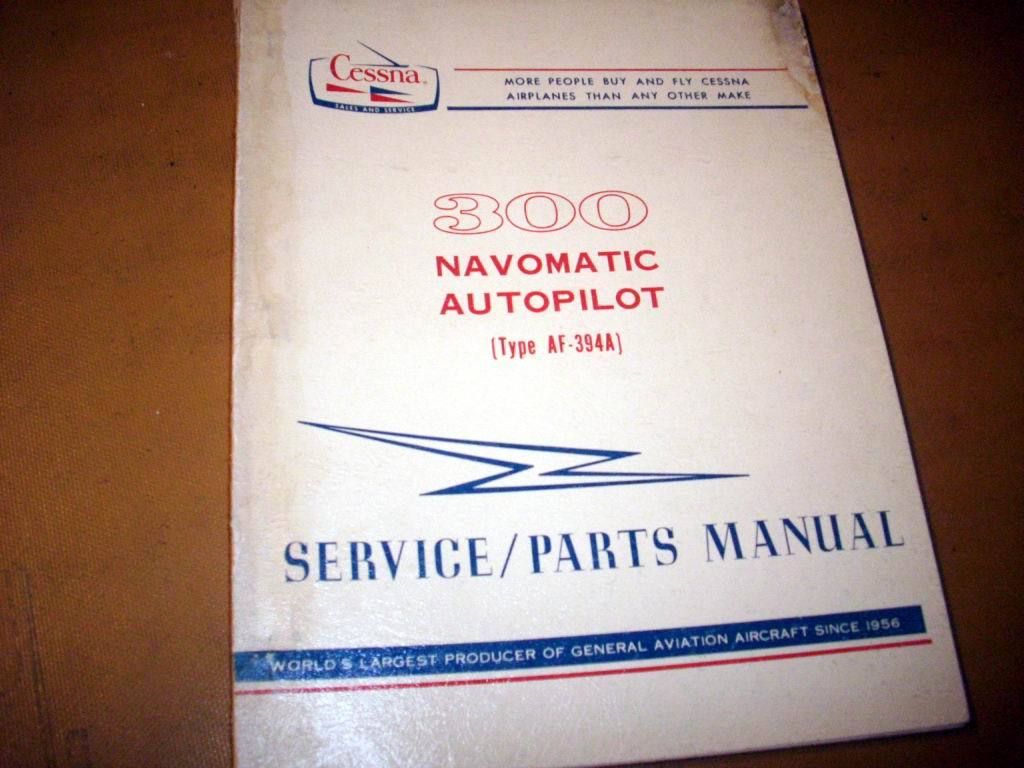 Cessna ARC Navomatic 300 AF-394A Install, Service & Parts manual
