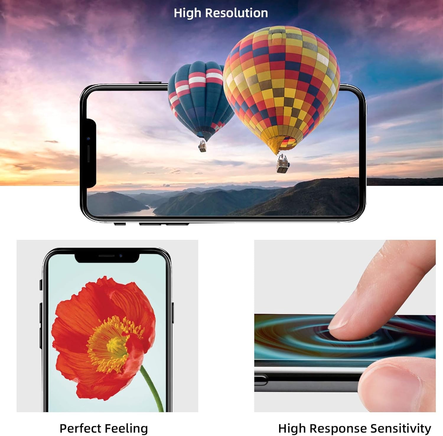for iPhone 11 Screen Replacement 6.1 3D Touch LCD iphone 11, black