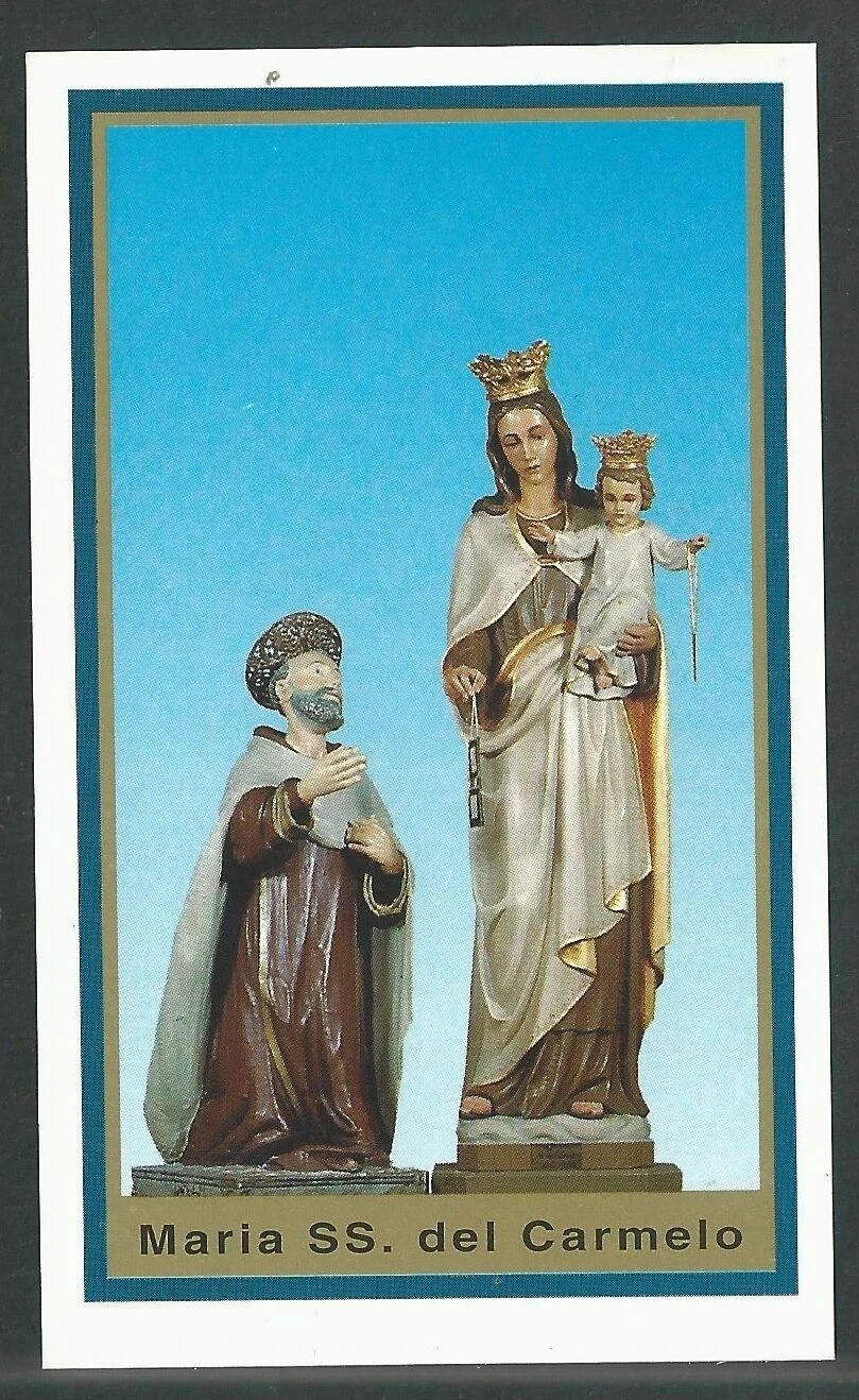 Holy card de la Virgin del Carmen santino image pieuses estampa