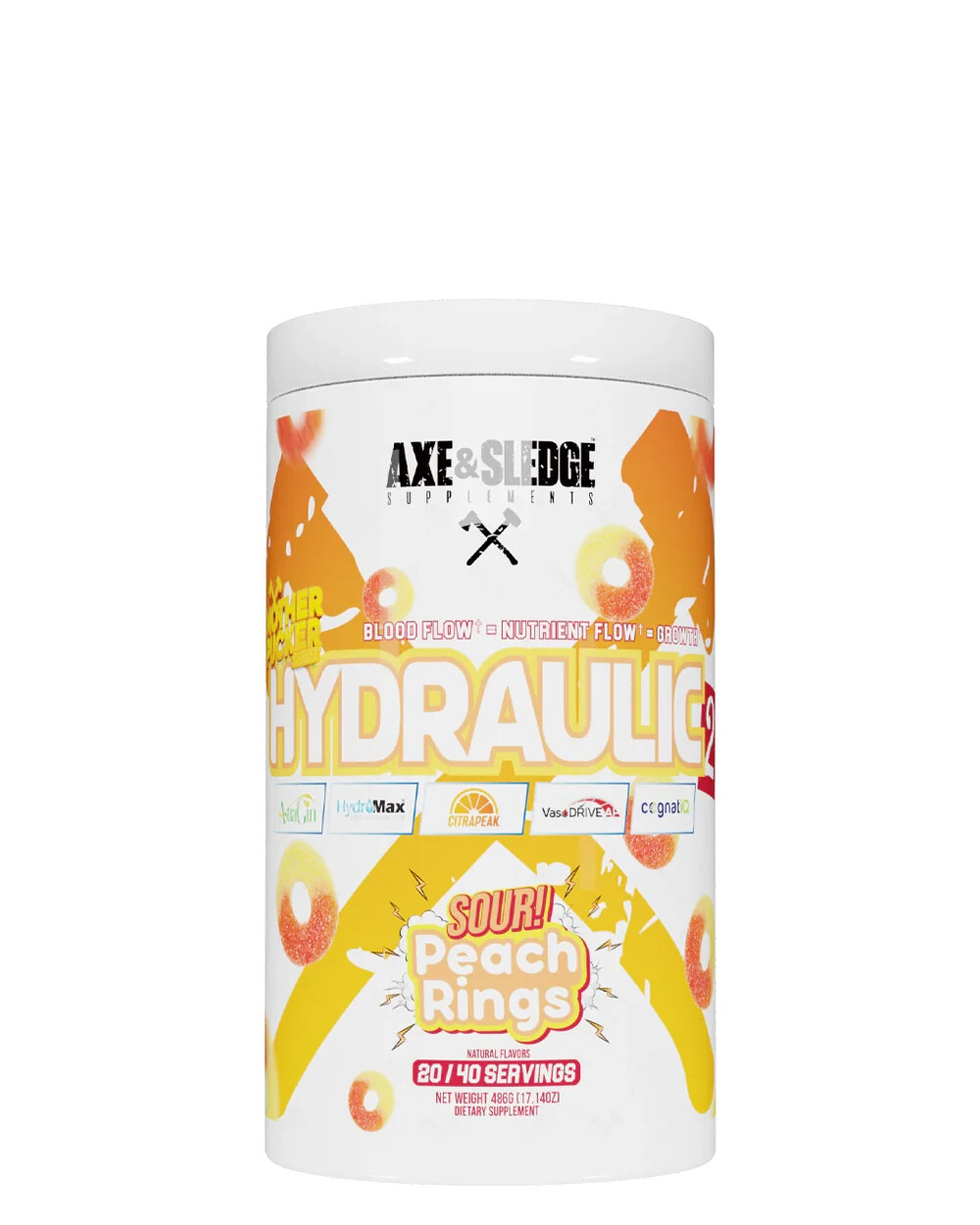 Axe & Sledge Hydraulic V2 Non-Stim Pump Pre-Workout 40 Servings NEW FORMULA