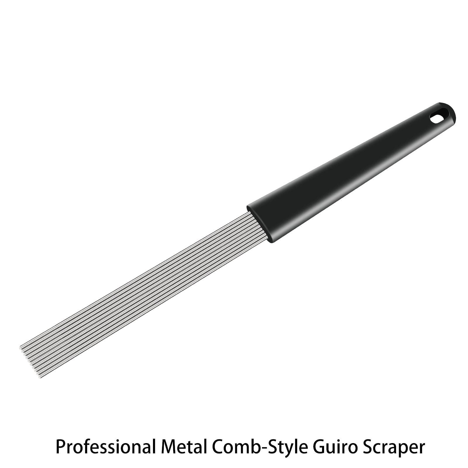 2 Pack Guiro Scraper Latin Percussion Comb Style 12 Inch Professional Replace