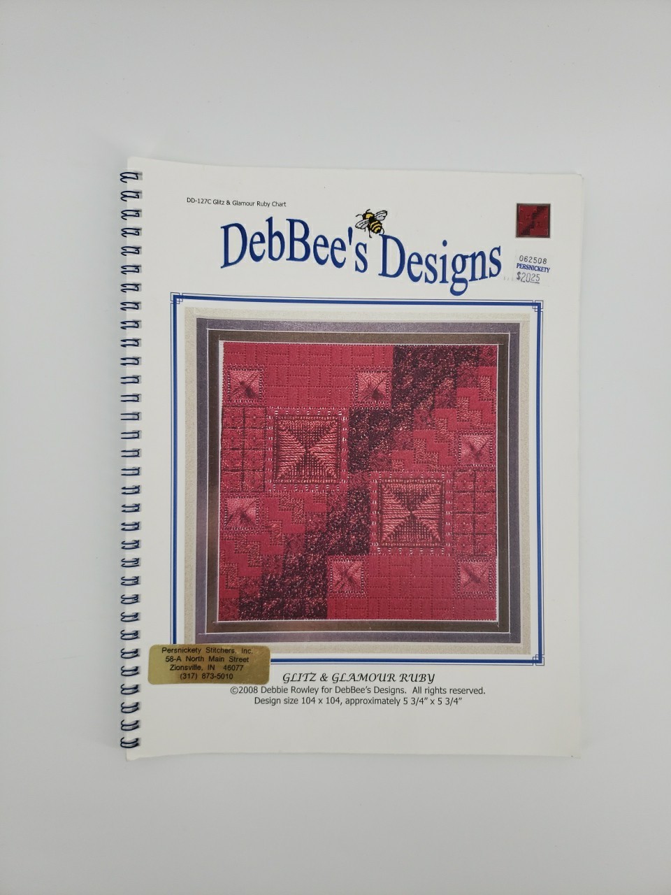 DebBee's Designs DD-127C Glitz & Glamour Ruby Canvaswork Chart