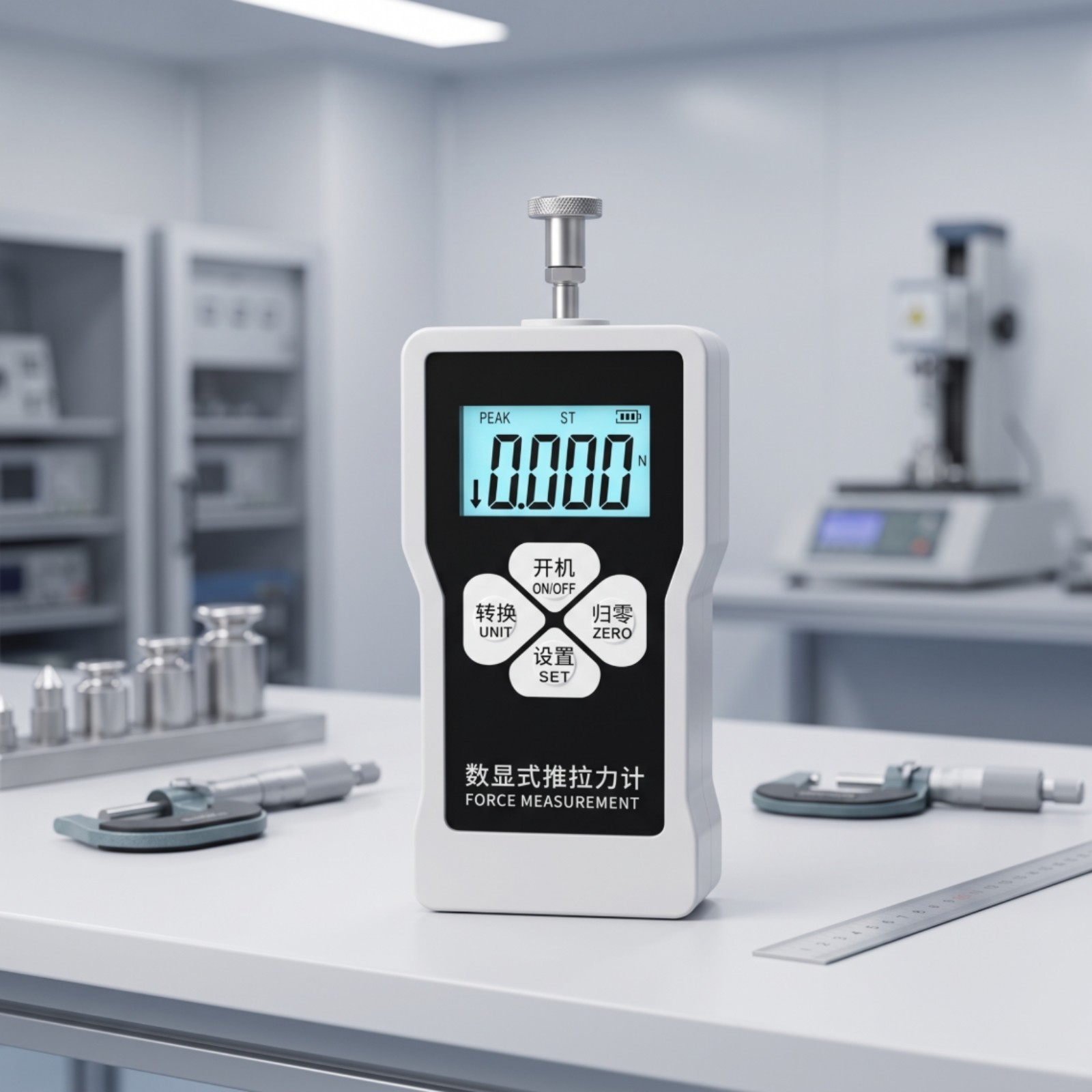 Push Pull Force Gauge Backlit Digital Force Gauge Exacting for Inspectors