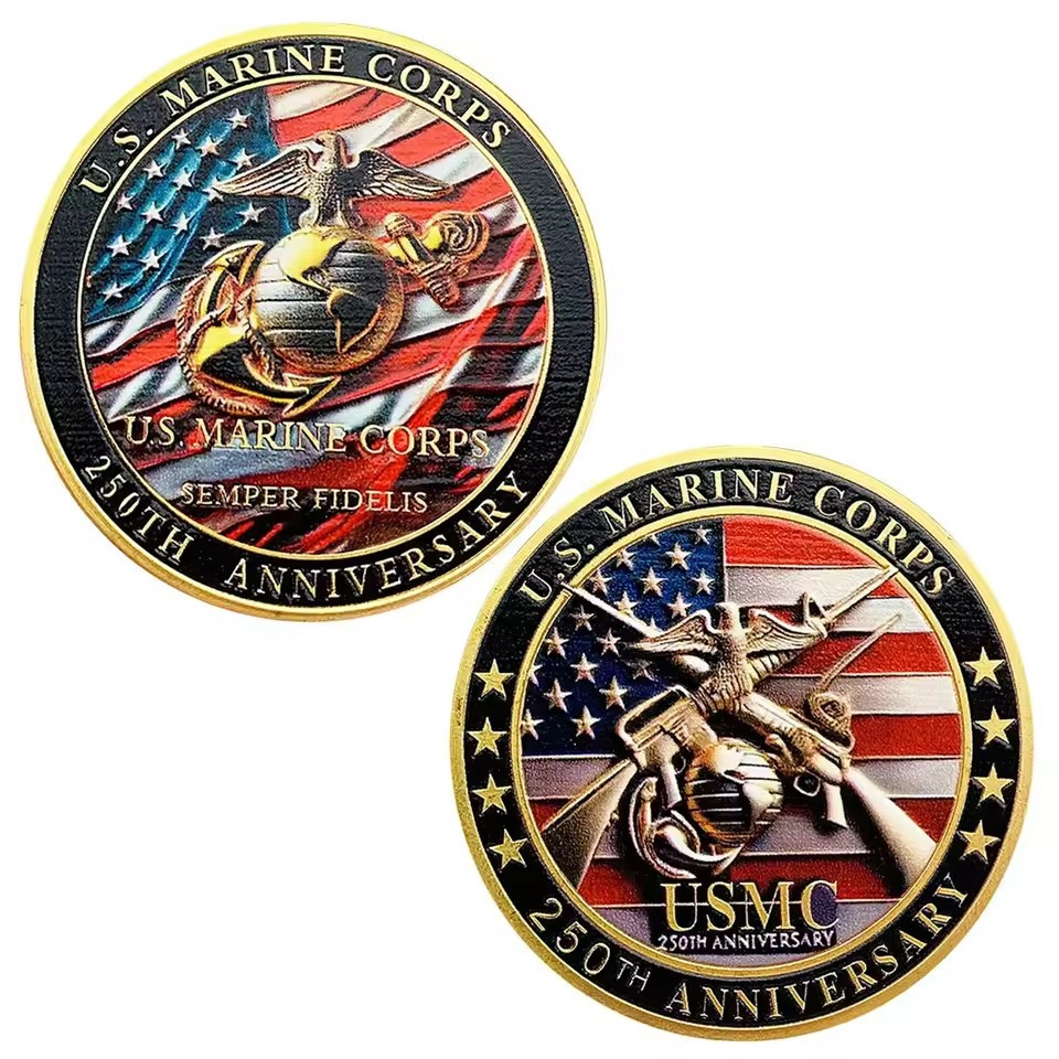 Marine Corps 250th Anniversary Challenge Coin Excellent Gift