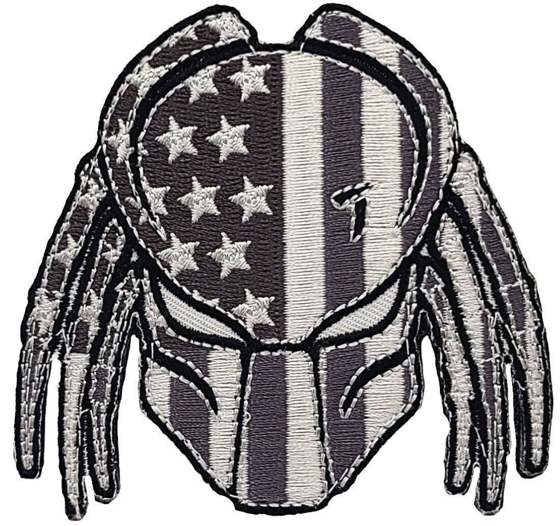 Predator Alien Movie Arnold Embroidered Patch || 2PC HOOK BACKING 3"x3"