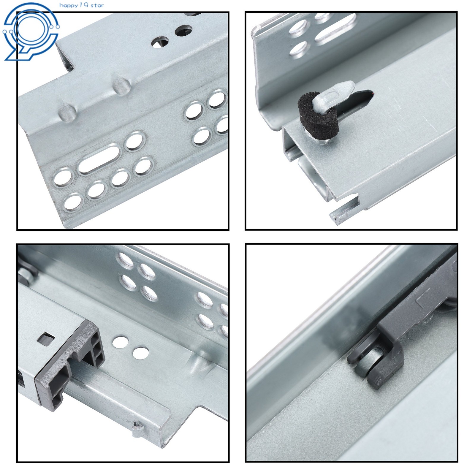 3D Adjustable Locking 18 Inch 100LB Undermount Drawer Slides Soft Close