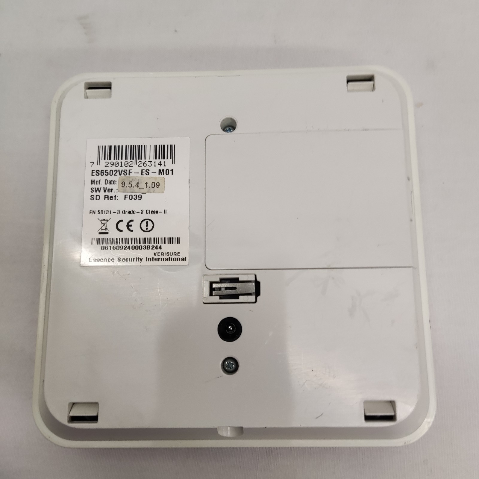 VERISURE ES6502VSF-ES-M01 FAST-II CONTROL PANEL WHITE NO DOCKING