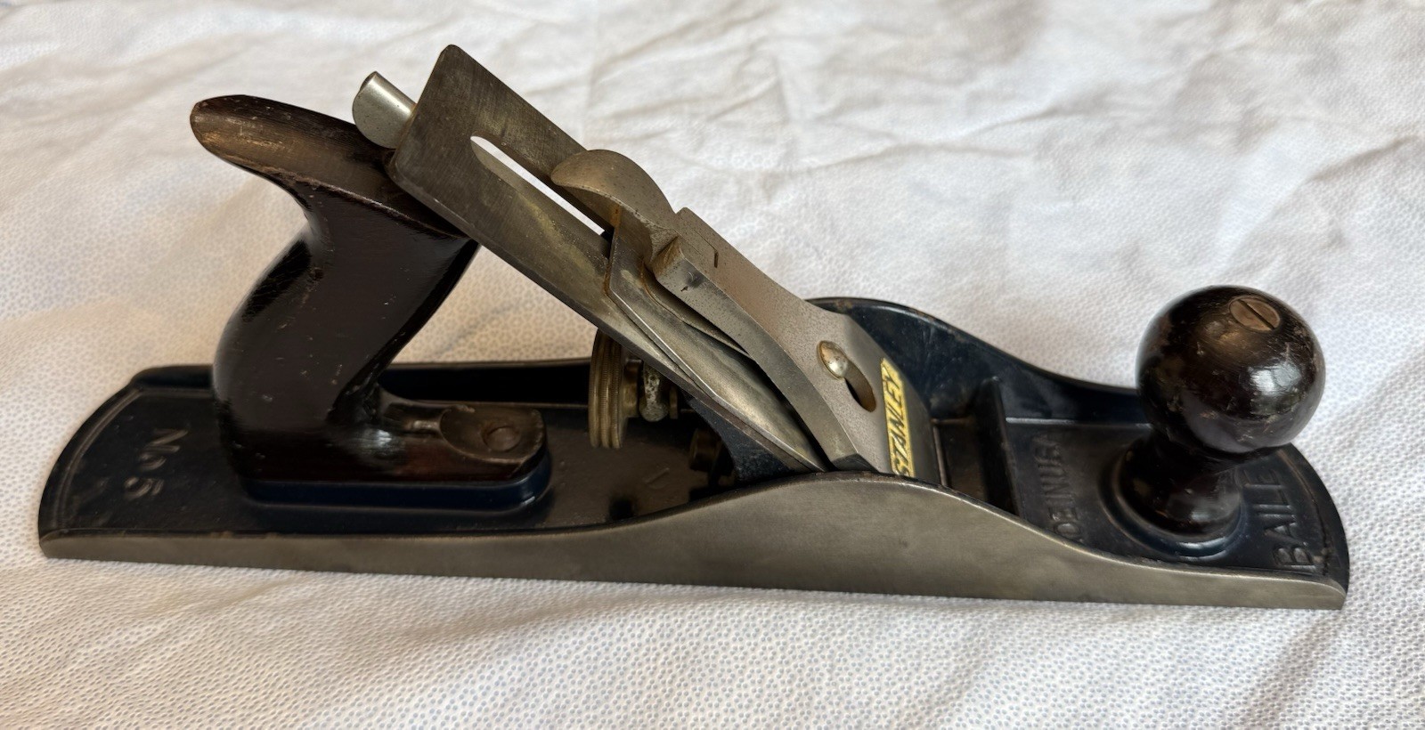 VINTAGE STANLEY BAILEY No. 5  1962-67 Chassis + Hock Cutting Iron. Read Desc