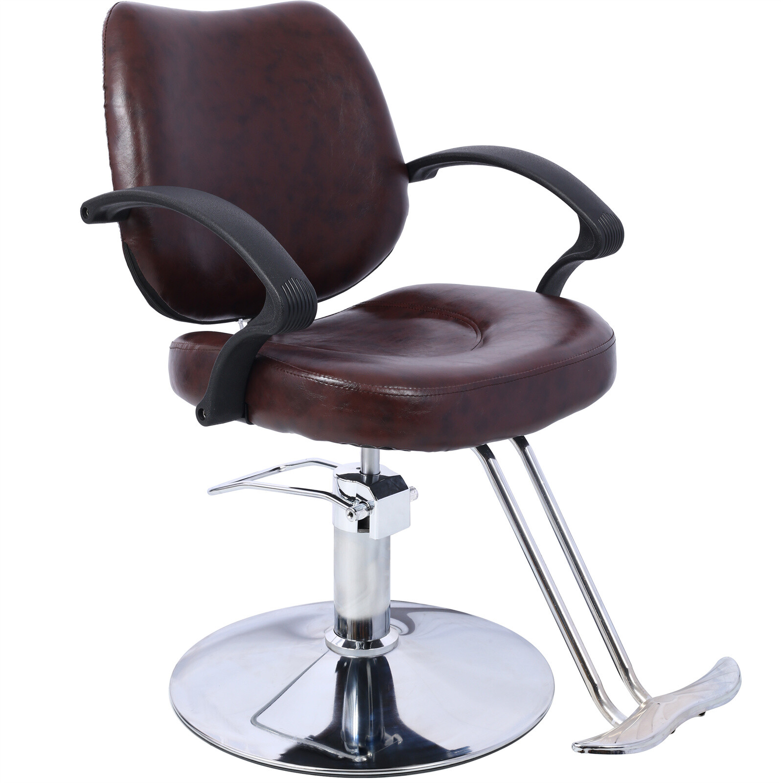 PU Hair Salon Chair Styling Hydraulic Profession Barber Chair with Barber Cape
