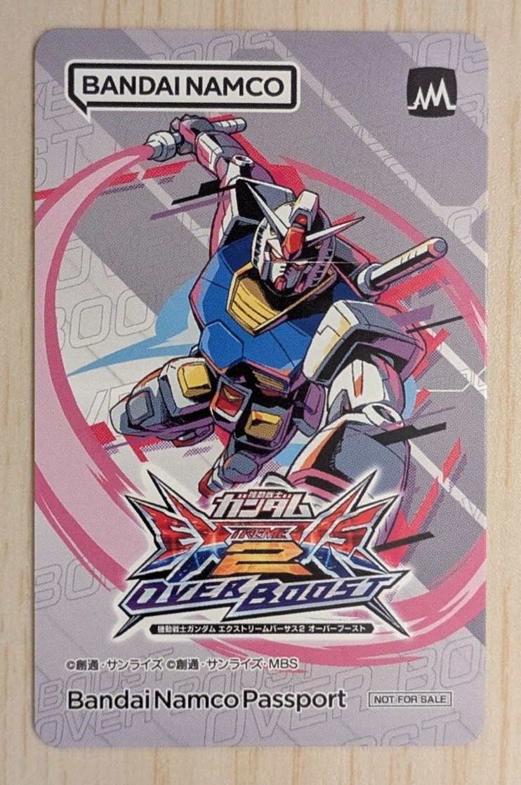 SHIPS FROM USA Bandai Namco BANAPASSPORT Card Gundam Extreme Vs. 2 Overboost