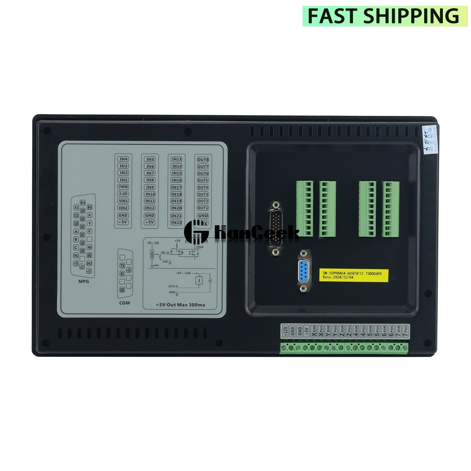 SMC5-5-N-N 5-Axis CNC Offline Controller 32-Bit CPU RTCP Motion Controller