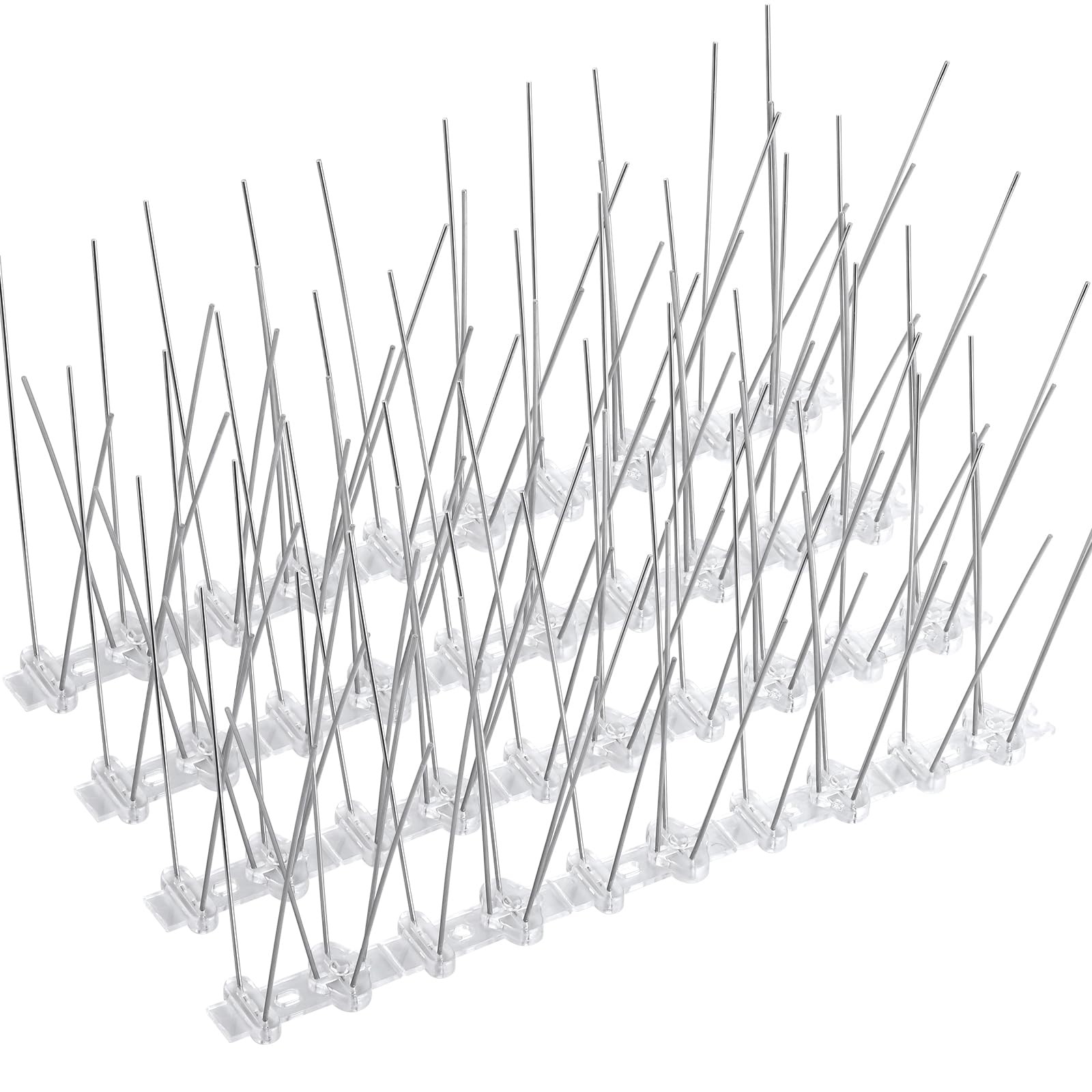 3.3Ft Stainless Steel Bird Repellent Spikes Anti Bird Spikes for Fence Roof