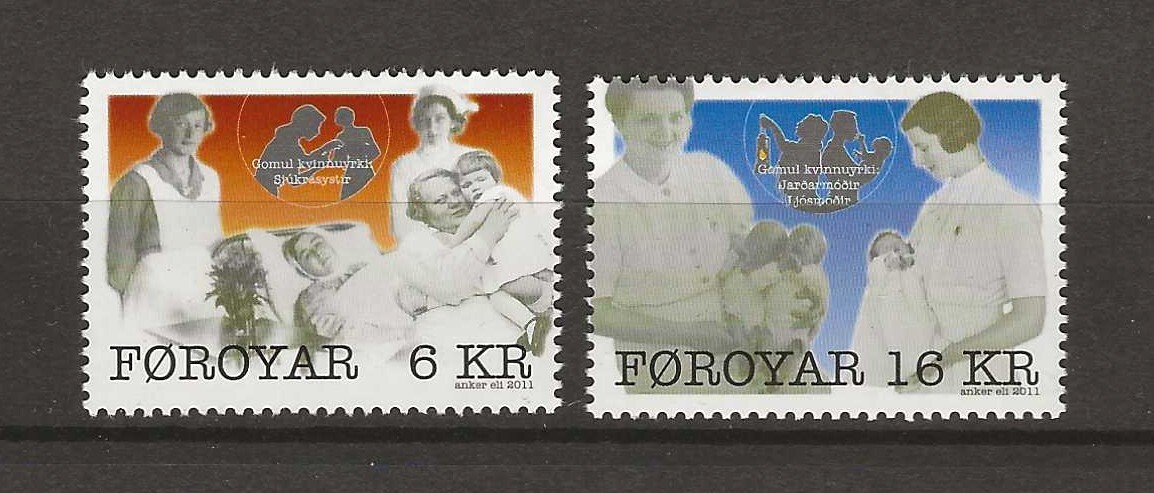 Faroe Islands  2011 Traditional womens jobs mnh  (af709)