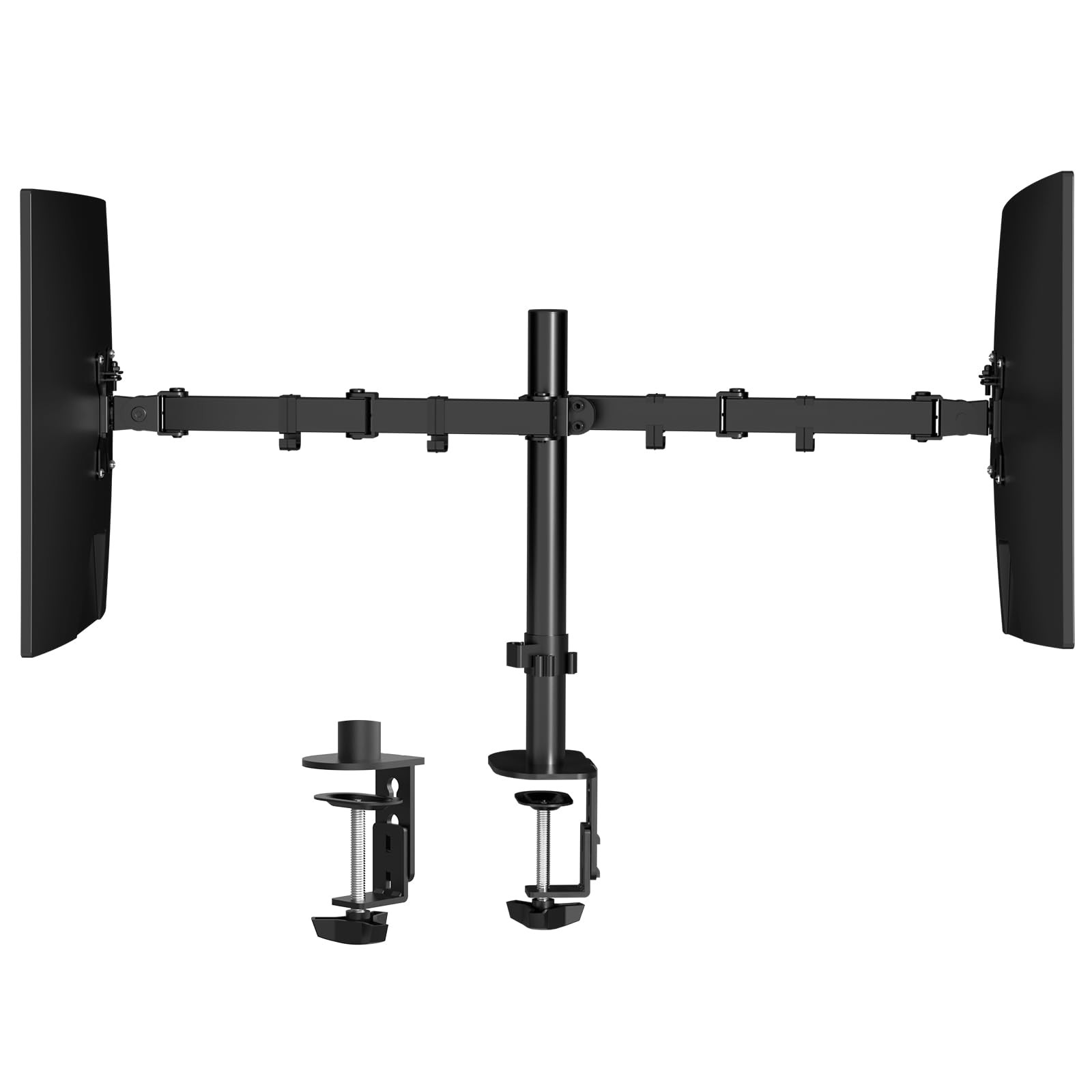 Dual Monitor Stand for 2 Screens up to 38 Inches Heavy Duty Adjustable Arm