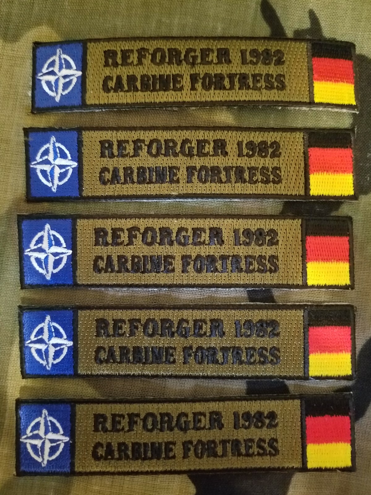 REFORGER 1982 (Carbine Fortress)  4"  embroidered patch