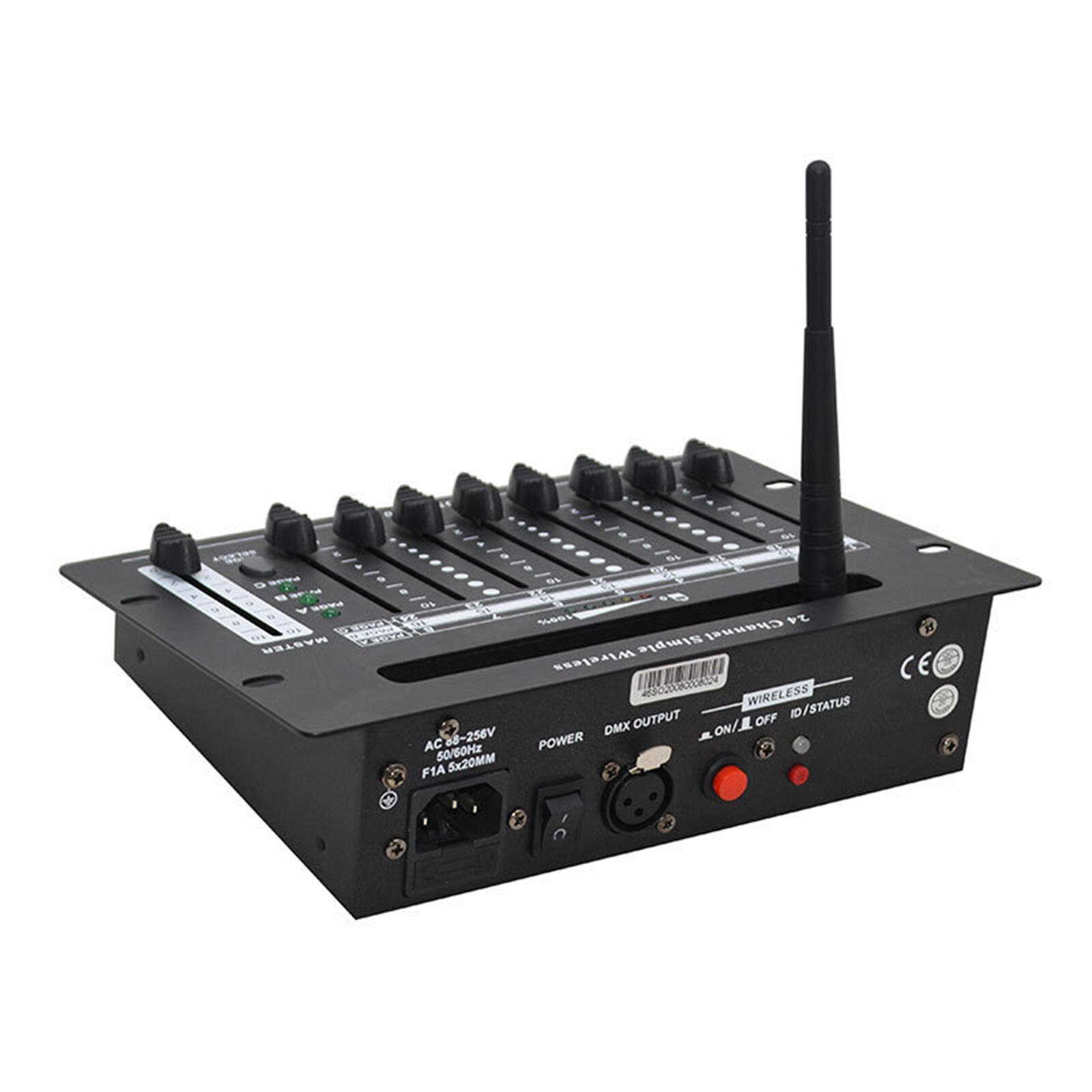 24 channel 2.4G wireless dmx 512 controller battery console for dj stage light