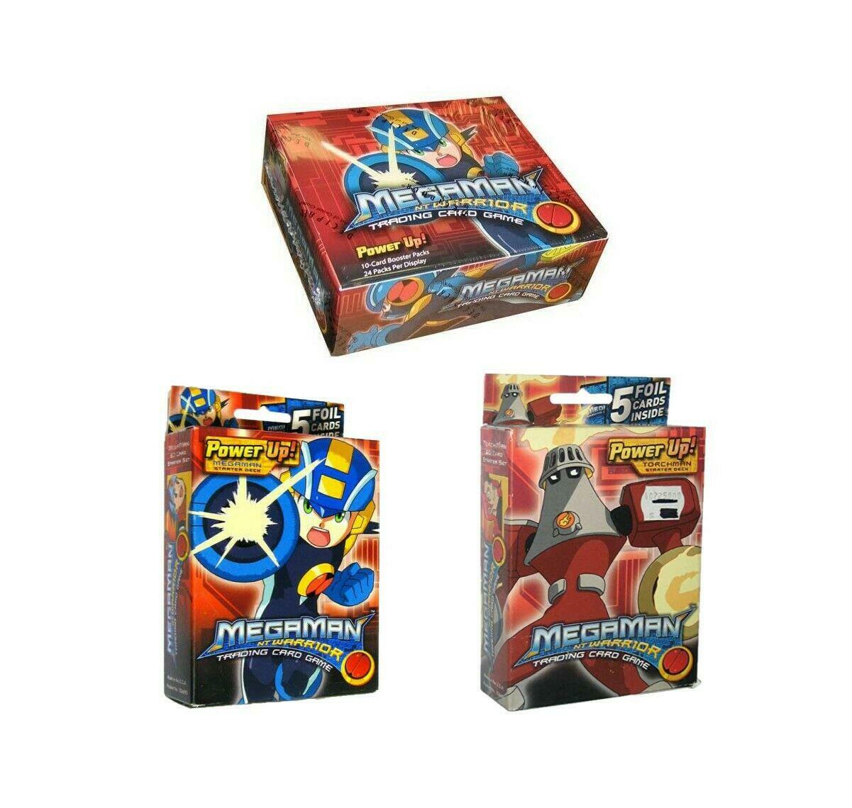 MEGAMAN Booster Box + 2 Decks Power Up Mega Man CCG TCG SEALED