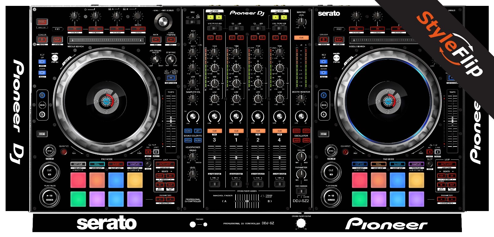 Pioneer DDJ-SZ2 Skin | Black | Protective Decal | StyleFlip Skins