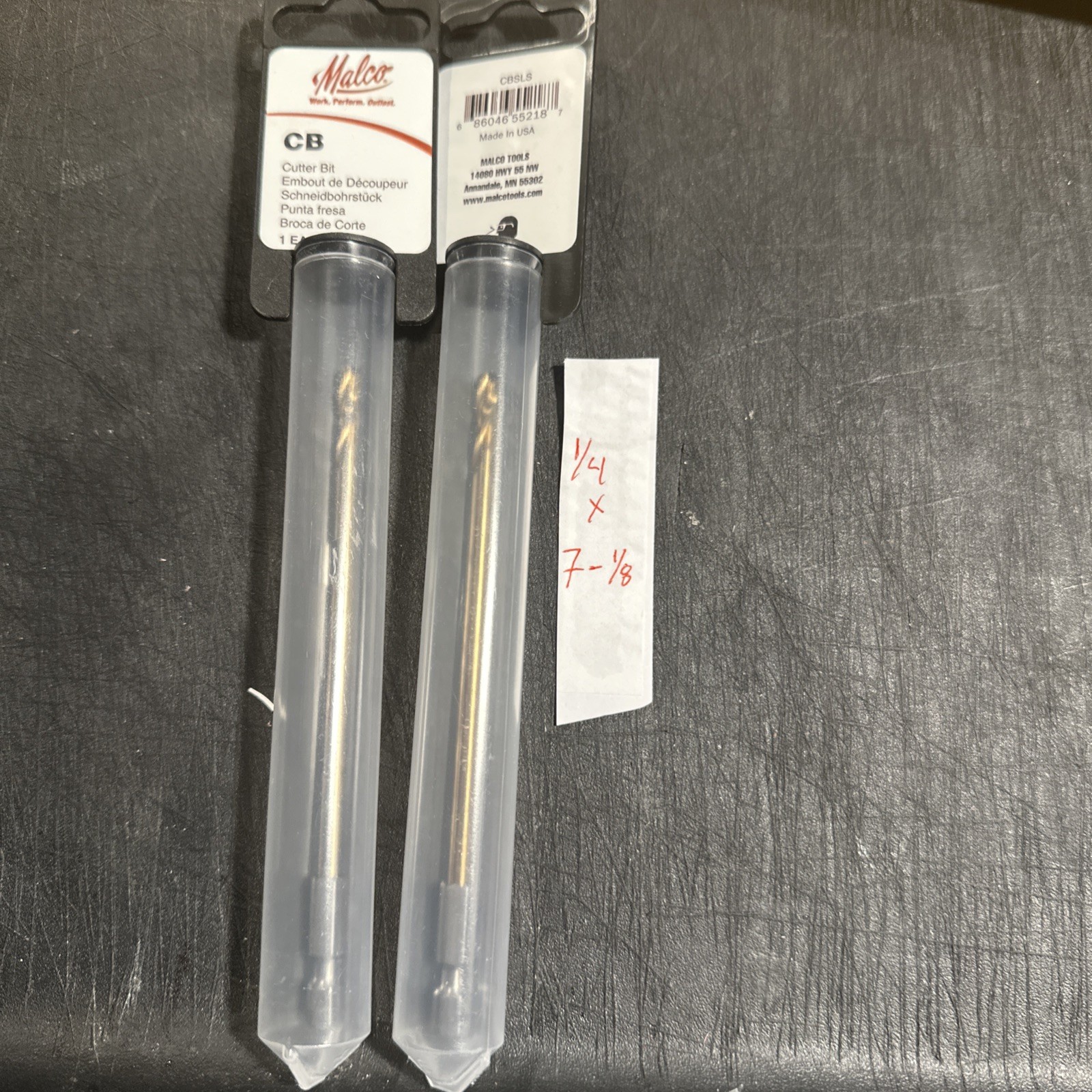Two MALCO MALCO-CB  Hole Cutter Replacement Bit (366)