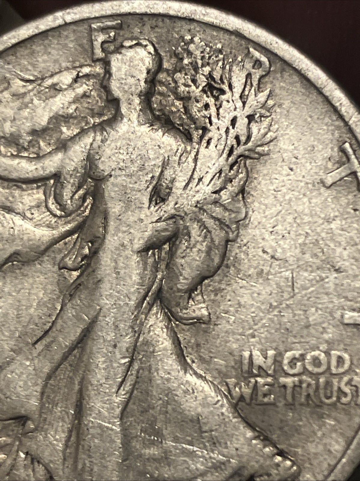1919 d walking liberty half dollar