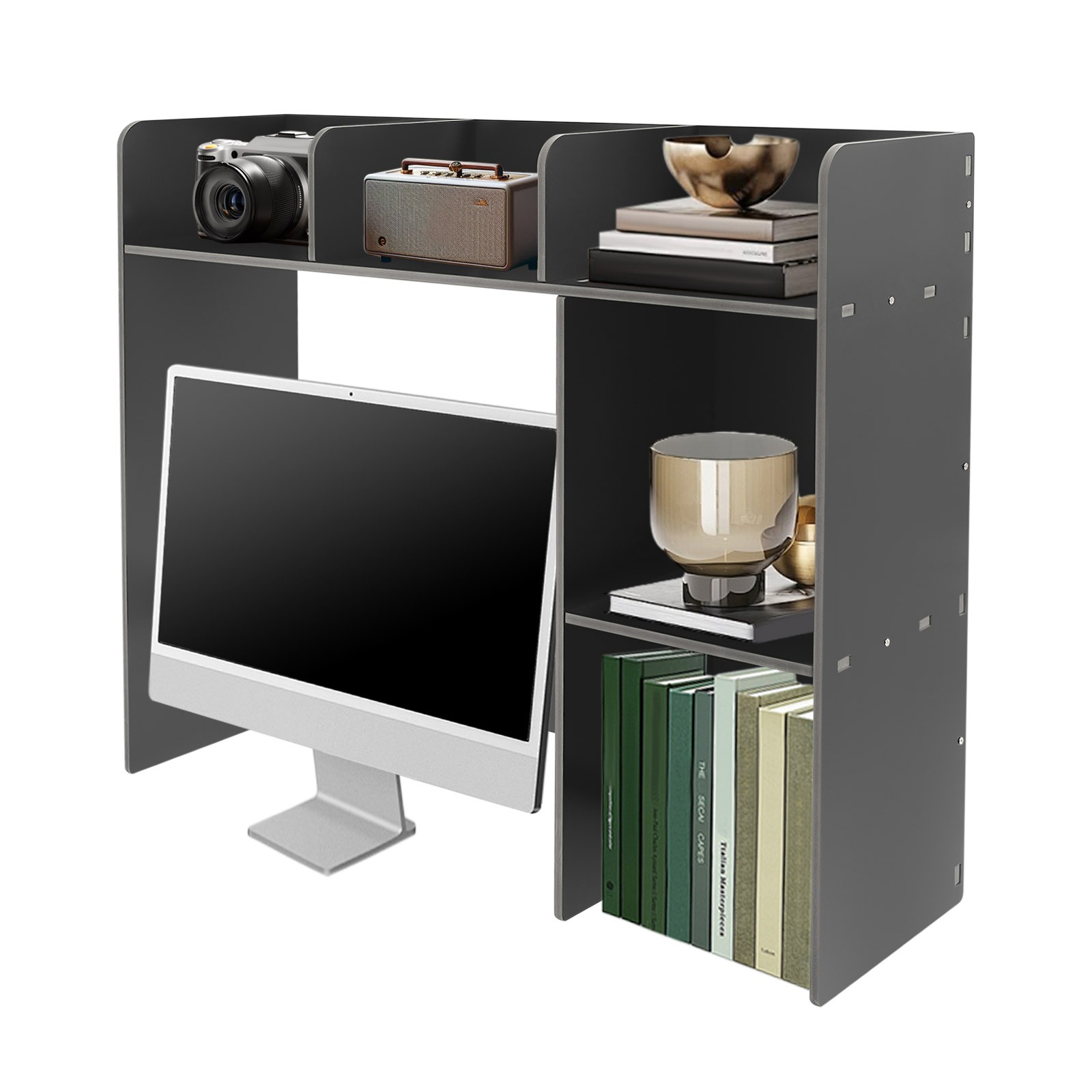Desk Bookshelf Organizer Office Desk Bookshelf Holder, Desktop Bookshelf Storage