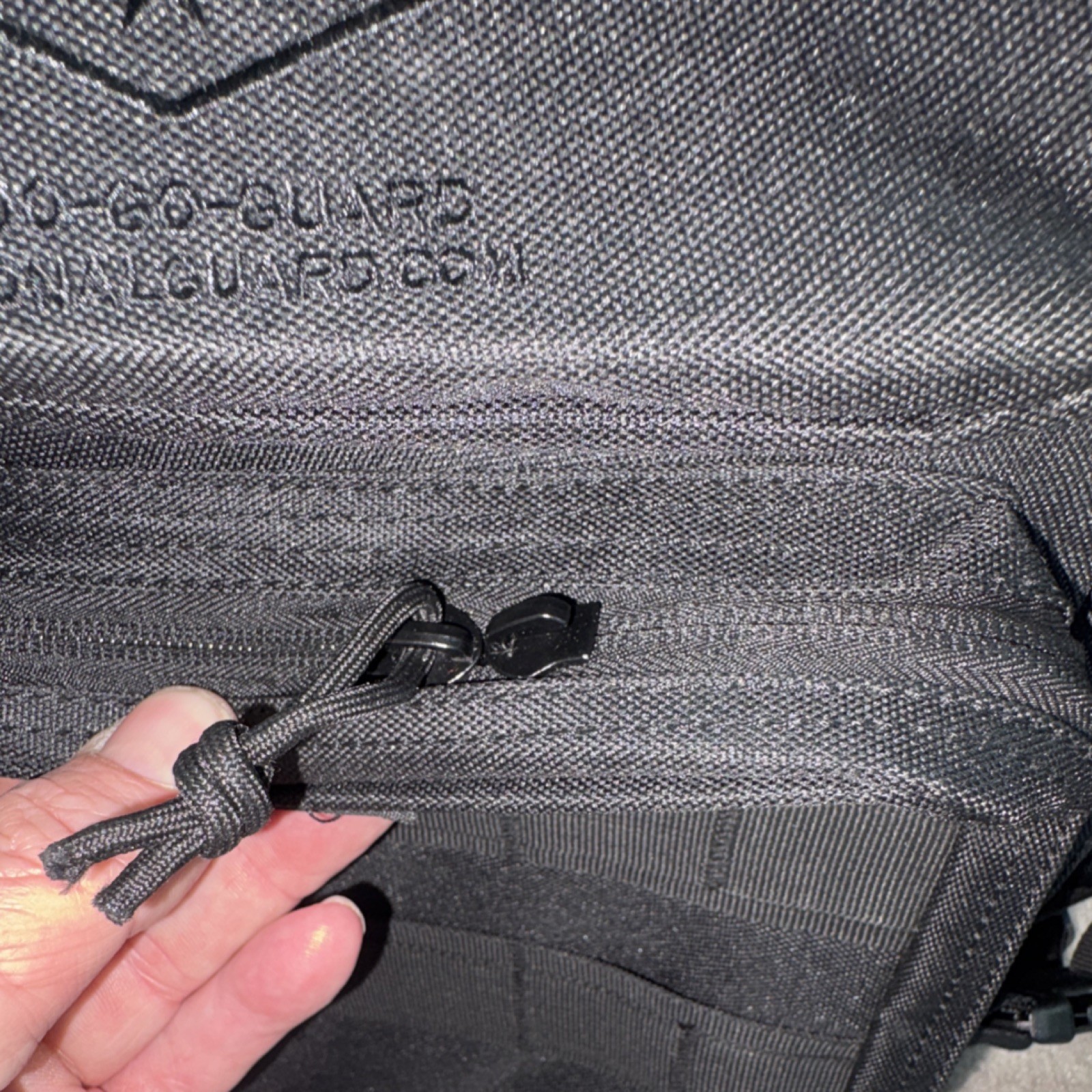 Range bag - Tactical Backpack Black Nylon Adjustable Multifunction Molle straps