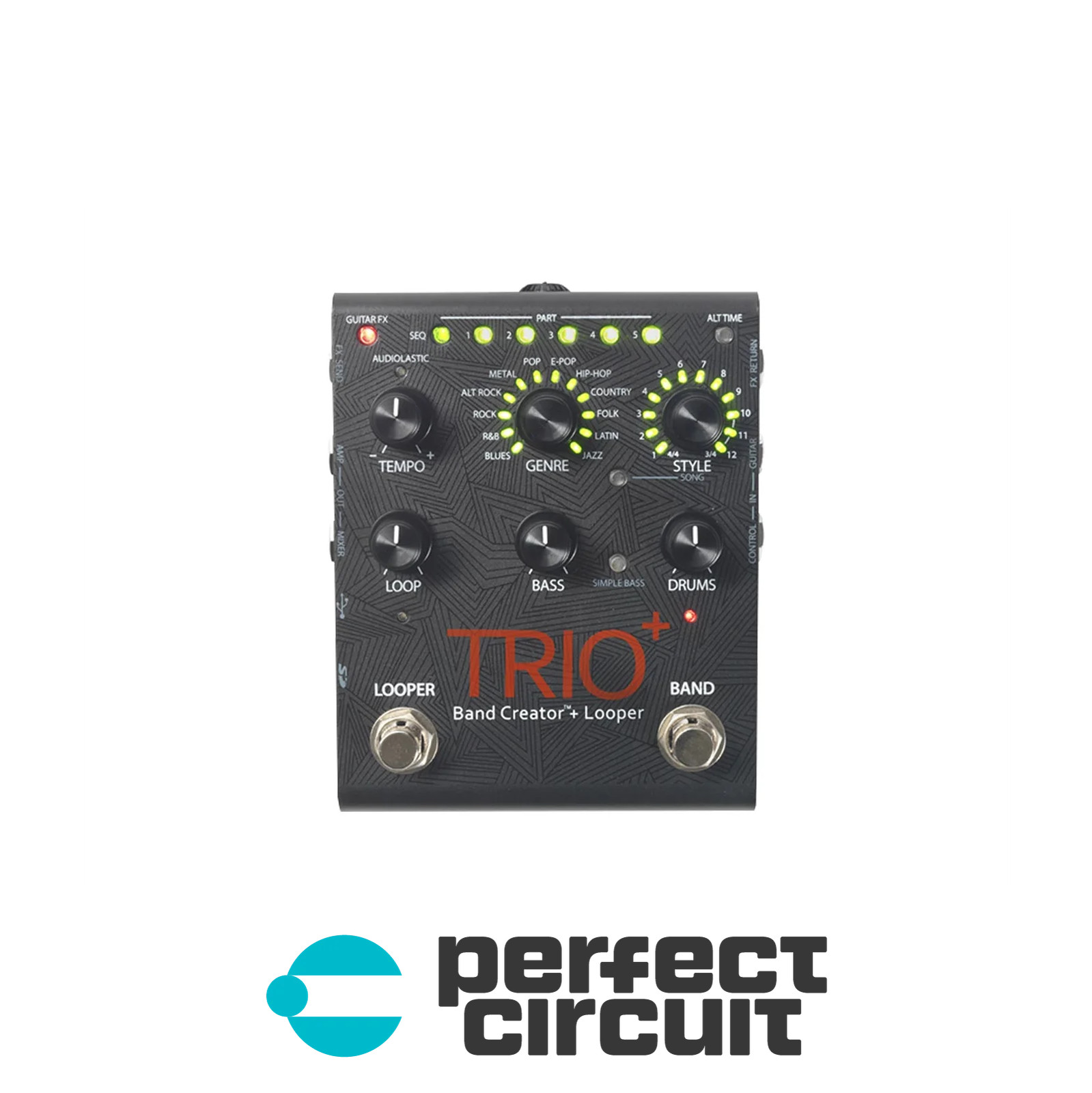 DigiTech TRIO+ Band Creator and Looper Pedal EFFECTS - NEW - PERFECT CIRCUIT